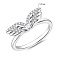 Серебряное кольцо крылья с фианитами (арт. 7501/8646) – изображение 2