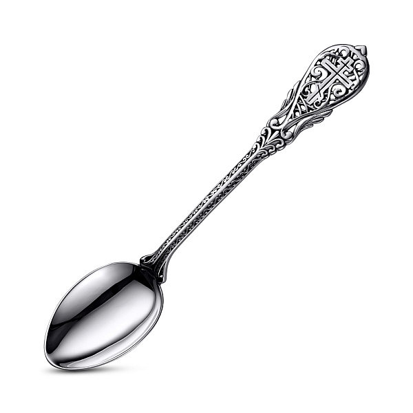 Серебряная детская ложка «На Крестины» (арт. 7922/8100205) – изображение 1