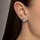 Серебряные серьги без камней (арт. 7502/10284) – изображение 2