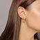 Золотые серьги Бабочки (арт. 1101094) – изображение 3