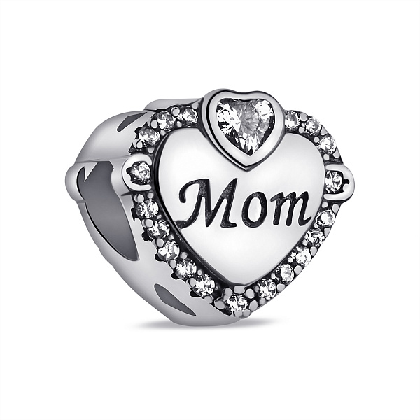 Серебряный шарм с фианитами (арт. 7903/4258) – изображение 1