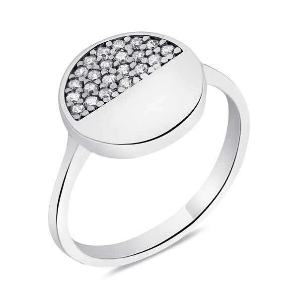 Серебряное кольцо с фианитами (арт. 7501/6276) – изображение 1