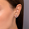 Сережки из золота с бриллиантами (арт. С011538050б) – изображение 2