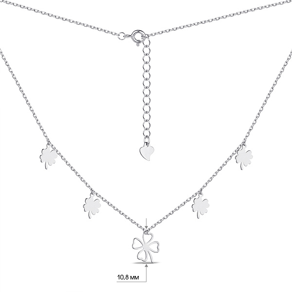 Серебряное колье без камней (арт. 7507/КЛ2/3022) – изображение 3