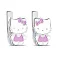 Детские серебряные серьги Kitty (арт. 7502/А131ебрсю) – изображение 1