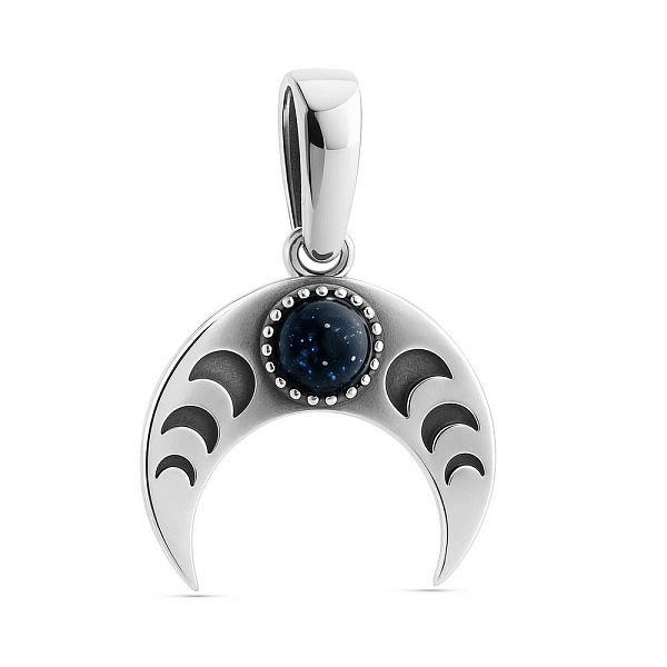 Серебряный подвес с авантюрином (арт. 7903/2400Авч) – изображение 1