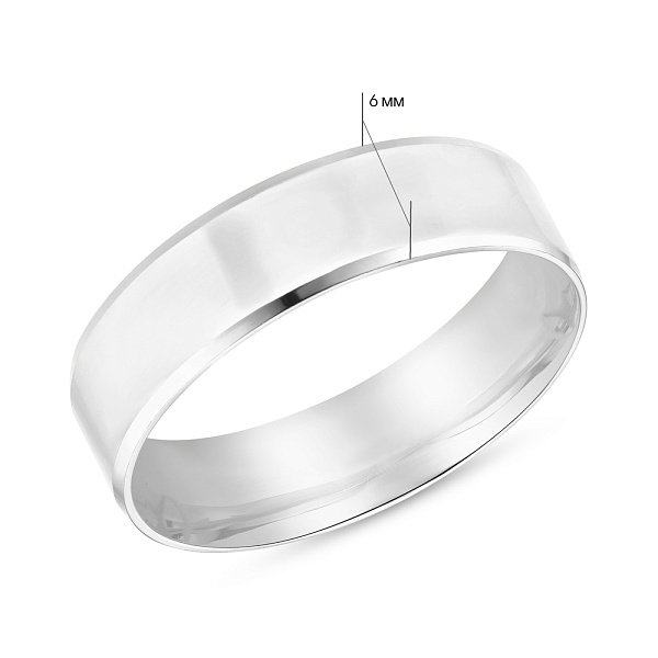 Серебряное обручальное кольцо (арт. Х239194) – изображение 2