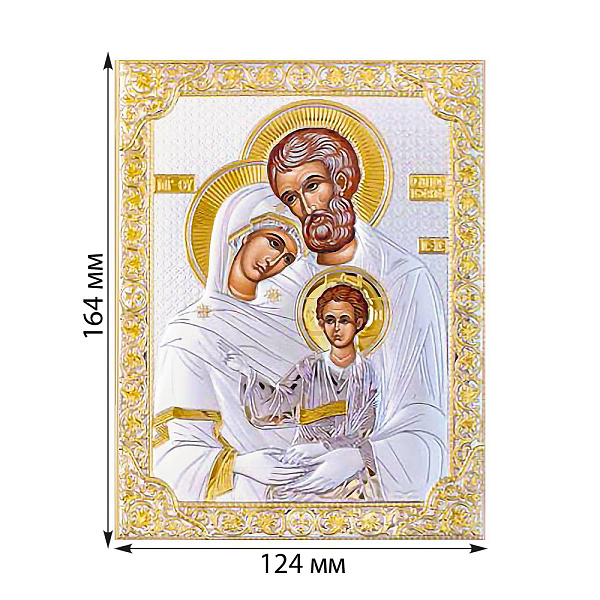 Ікона Святе Сімейство (124х164 мм) (арт. P-4/005 G/K.SC) – зображення 2