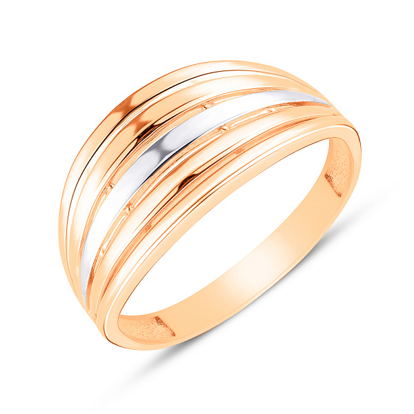 Золота каблучка без каменів (арт. 154376) – зображення 1