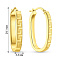 Серьги-кольца из желтого золота Олимпия (арт. 1091567/30ж) – изображение 4
