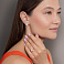 Серьги из красного золота с жемчугом и фианитами (арт. 111170) – изображение 4