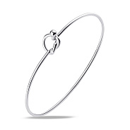 Фото Жесткий браслет из серебра "Узелок" Trendy Style (арт. 7509/719)