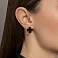 Серьги из желтого золота с ониксом (арт. 106087/15жо) – изображение 2