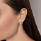 Серьги из красного золота с фианитами (арт. 109384) – изображение 2