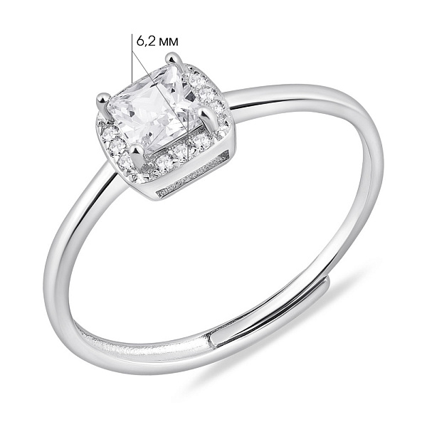 Серебряное кольцо с фианитами (арт. 7501/8067) – изображение 2