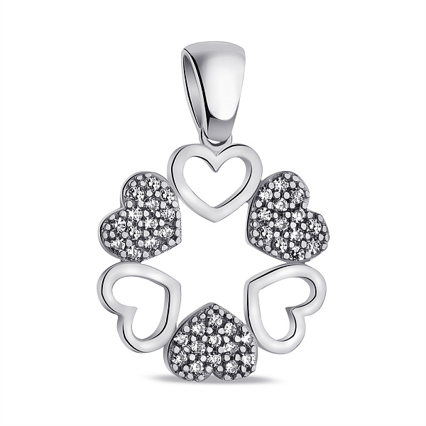 Подвес из серебра с фианитами (арт. 7503/4209) – изображение 1