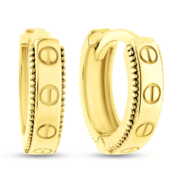 Серьги из желтого золота (арт. 109973/15ж) – изображение 1
