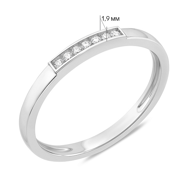 Кольцо золотое с бриллиантами (арт. К011093005б) – изображение 4