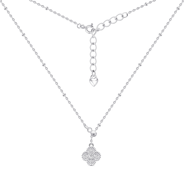 Серебряное колье Клевер (арт. 7507/2374/9) – изображение 2