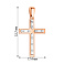 Католический крестик из золота (арт. 440777кб) – изображение 3