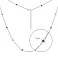 Серебряное колье с цветными альпинитами (арт. 7507/621а) – изображение 2