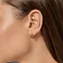Серьги-кольца золотые с фианитами (арт. 1091522/15) – изображение 3
