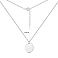 Серебряное колье "Монета" без камней (арт. 7507/1099/15) – изображение 3