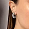Серьги из белого золота без камней Francelli (арт. 1091864б) – изображение 4