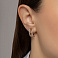 Серьги Олимпия из красного золота с фианитами (арт. 113400) – изображение 2