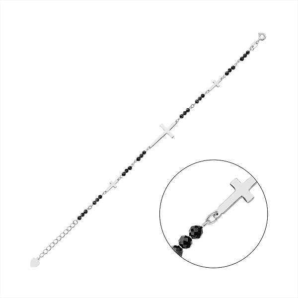 Серебряный браслет с фианитами (арт. 7509/2037224/1шч) – изображение 1