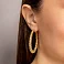 Золотые серьги кольца Francelli (арт. е1091769/45ж) – изображение 2