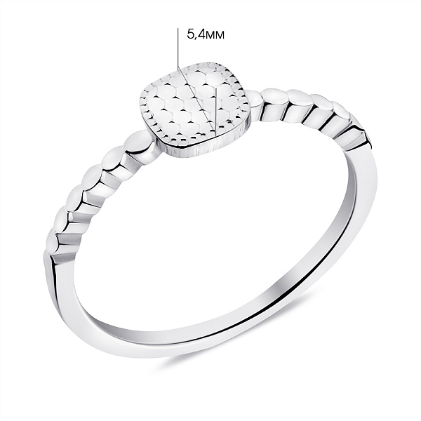 Серебряное кольцо без камней (арт. 7501/6806) – изображение 2