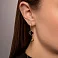 Золотые серьги с ониксом (арт. 1101200/10о) – изображение 2