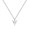 Серебряное колье с одним фианитом (арт. 7507/2601) – изображение 1