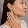 Серьги из красного золота с фианитами (арт. 1092097) – изображение 3