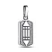Серебряный кулон Знак Атлантов (арт. 7903/89006-ч) – изображение 1