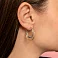 Серьги-кольца из желтого и белого золота (арт. 108872/30жб) – изображение 3