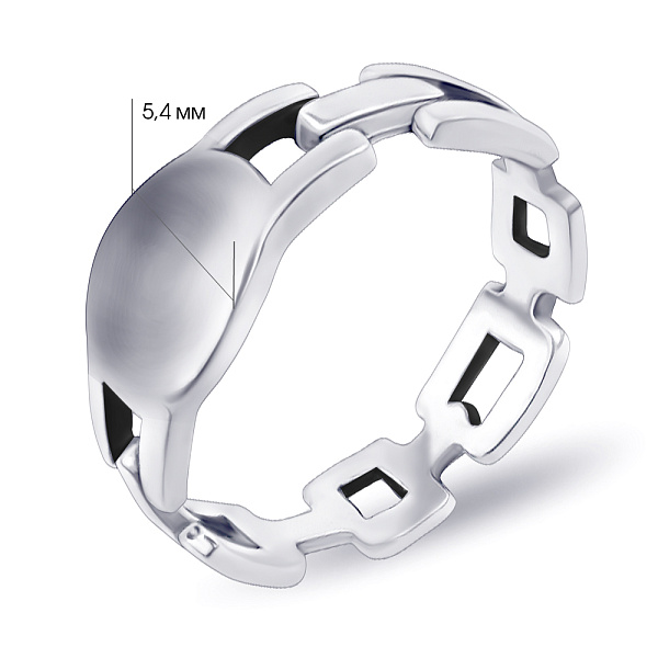 Серебряное кольцо без камней (арт. 7901/6075) – изображение 2