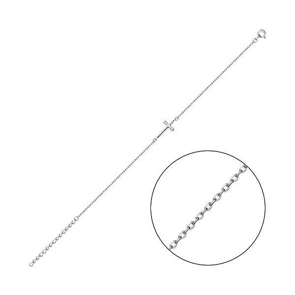 Серебряный браслет Крестик (арт. 7509/2434) – изображение 1