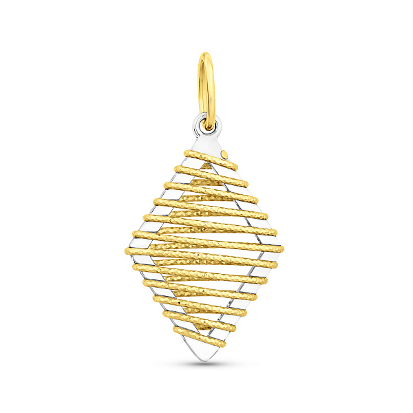 Золотая подвеска без камней (арт. 421468ж) – изображение 1