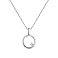 Колье из серебра с одним фианитом (арт. 7507/1530) – изображение 1