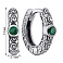 Серебряные серьги-конго с альпинитами (арт. 7902/2407/1аз) – изображение 2