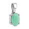Серебряный кулон с крупным изумрудом (арт. 7503/2106739Изм) – изображение 1