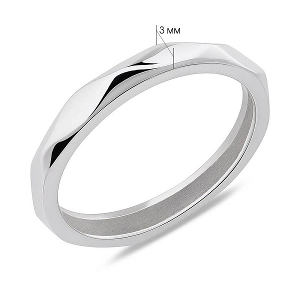 Кольцо из серебра без камней (арт. 7501/663/1К) – изображение 2
