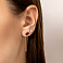 Серьги из красного золота с бриллиантами (арт. Т011668015) – изображение 2