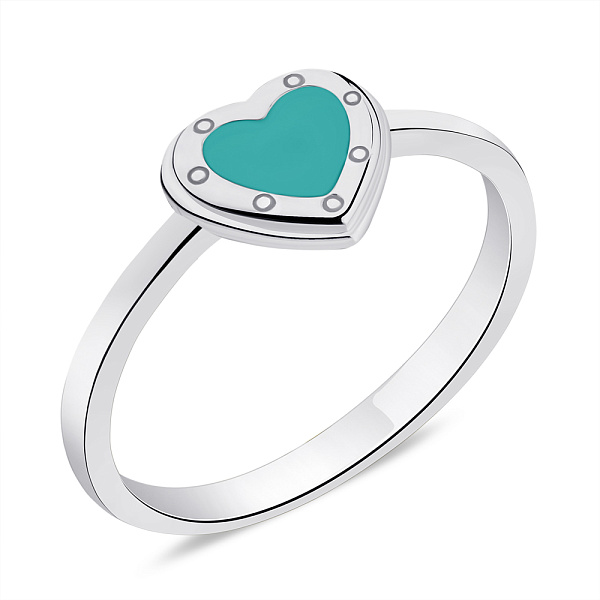 Серебряное кольцо с эмалью (арт. 7501/5710ез) – изображение 1