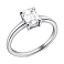 Серебряное кольцо с фианитом (арт. 7501/6018) – изображение 1