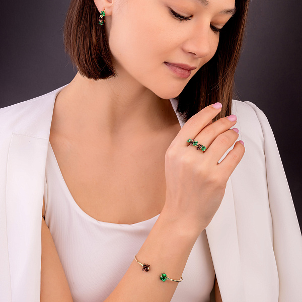 Золотые серьги Francelli (арт. 1091267жзкр) – изображение 5