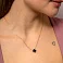 Золотое колье Клевер с ониксом (арт. 361496/10о) – изображение 3
