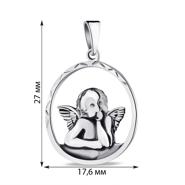Серебряная подвеска Ангел (арт. 7903/3995) – изображение 2